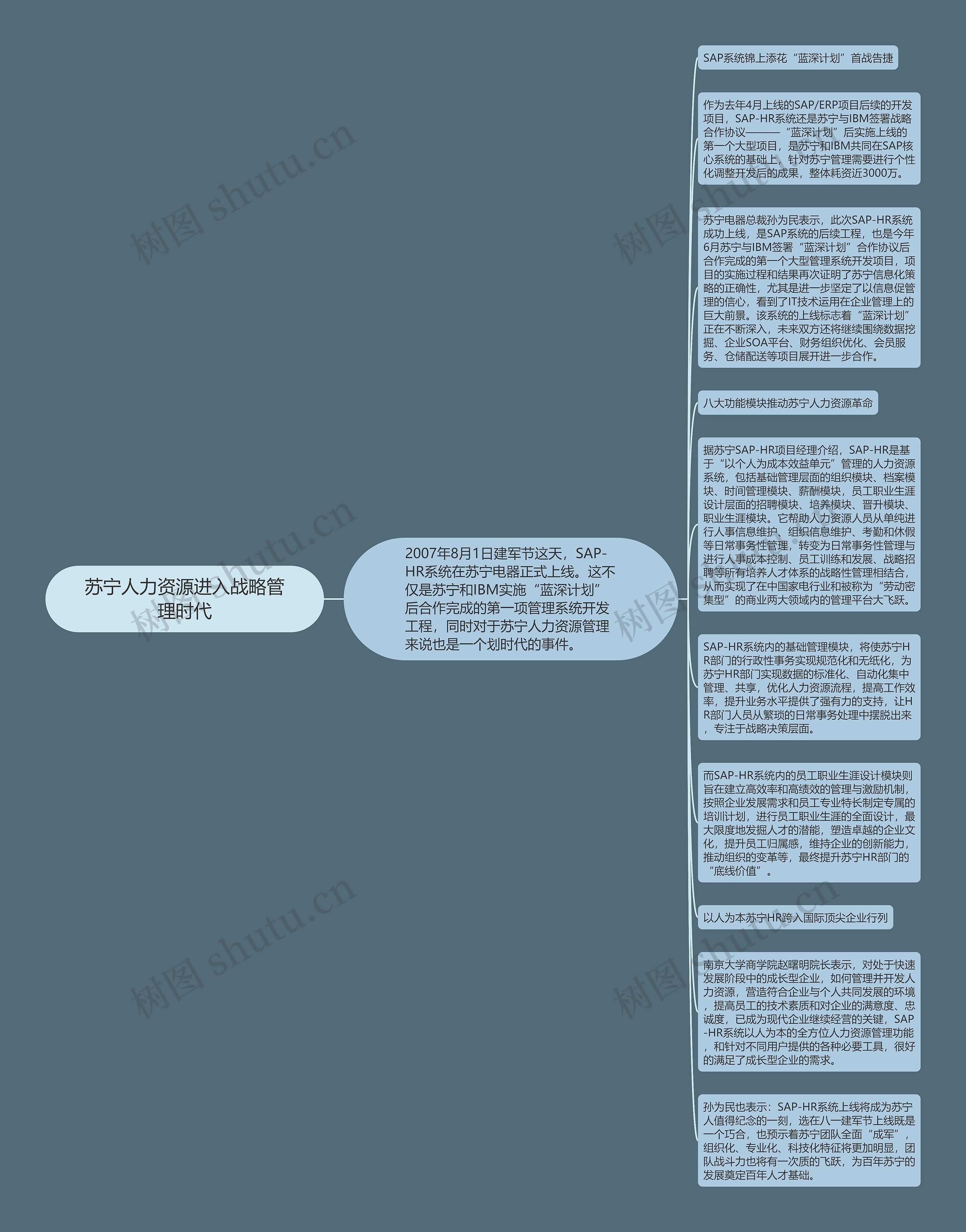 苏宁人力资源进入战略管理时代思维导图