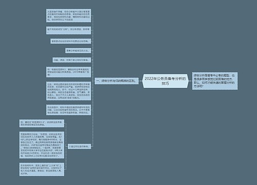 2022年公务员备考分析的技巧