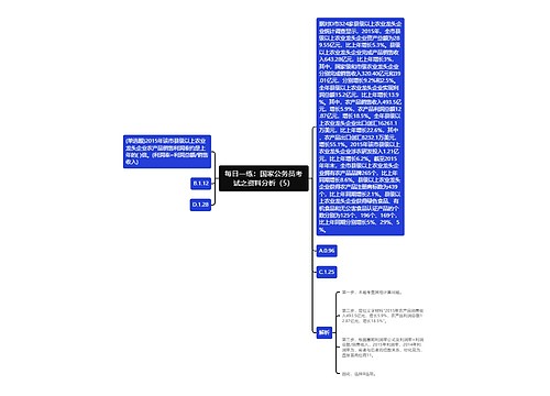 每日一练：国家公务员考试之资料分析（5）