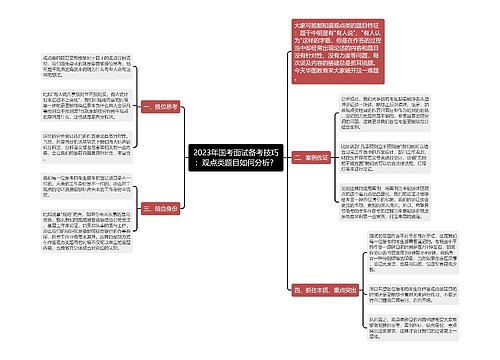 2023年国考面试备考技巧：观点类题目如何分析？