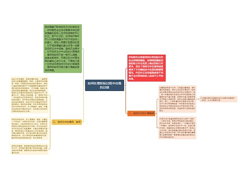 如何处理投标过程中出现的过错