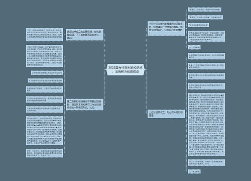 2022国考行测判断知识点：准确解决前提假设