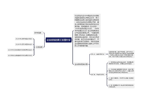 企业改制的职工安置补偿