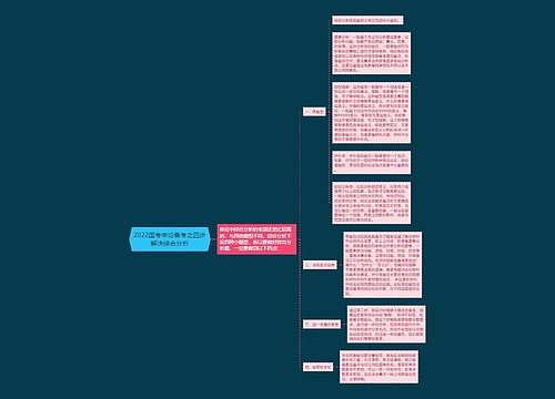2022国考申论备考之四步解决综合分析