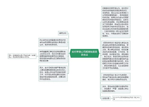 如何审查公司规章制度是否合法