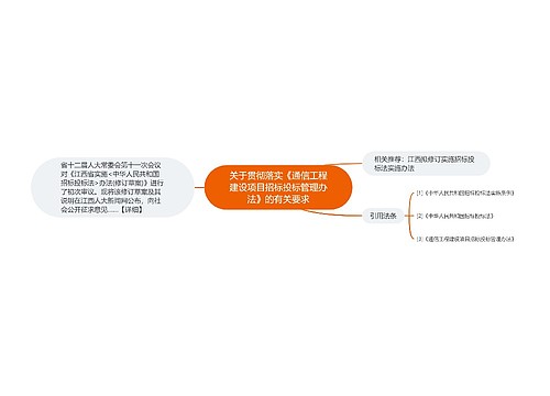 关于贯彻落实《通信工程建设项目招标投标管理办法》的有关要求