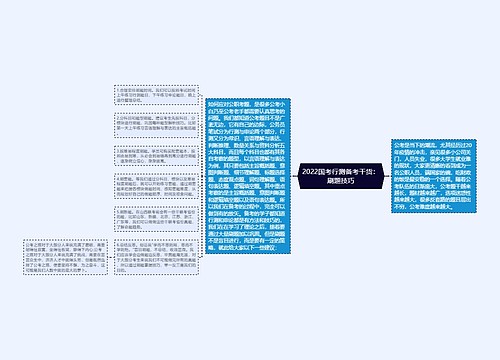 2022国考行测备考干货：刷题技巧