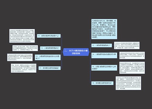 二、 关于小额贷款和小额贷款担保