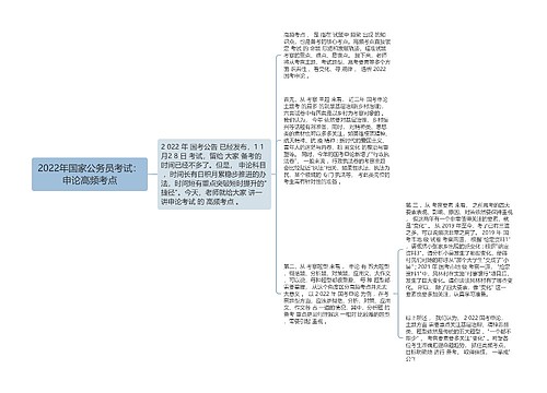 2022年国家公务员考试：申论高频考点