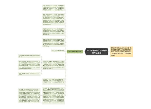 2022国考面试：结构化小组考场实录