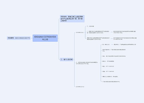 招标控制价及开标时间发布公告