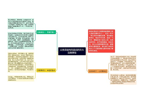 公务员结构化面试的三大注意事项