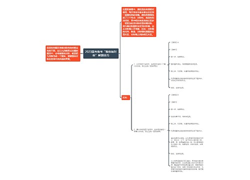2023国考备考“整体轴对称”解题技巧