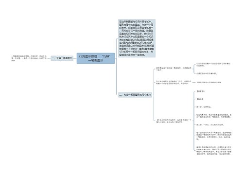 行测图形推理：“巧解”一笔画图形
