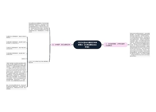 2022年国考行测常识单类解题之《法律试题应该这样做》