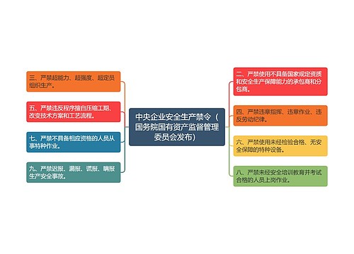 中央企业安全生产禁令（国务院国有资产监督管理委员会发布）