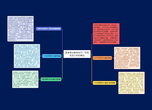 国考面试备考技巧：引用先进人物的事迹