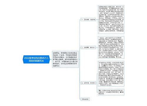 2022国考结构化面试之三招助你脱颖而出