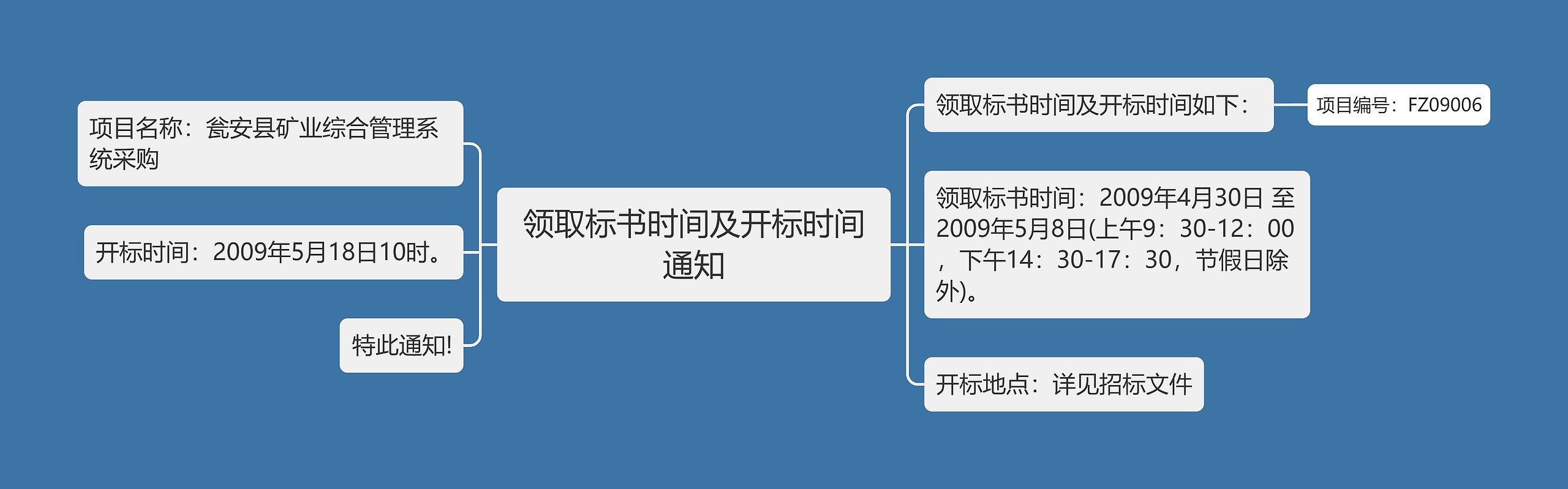 领取标书时间及开标时间通知