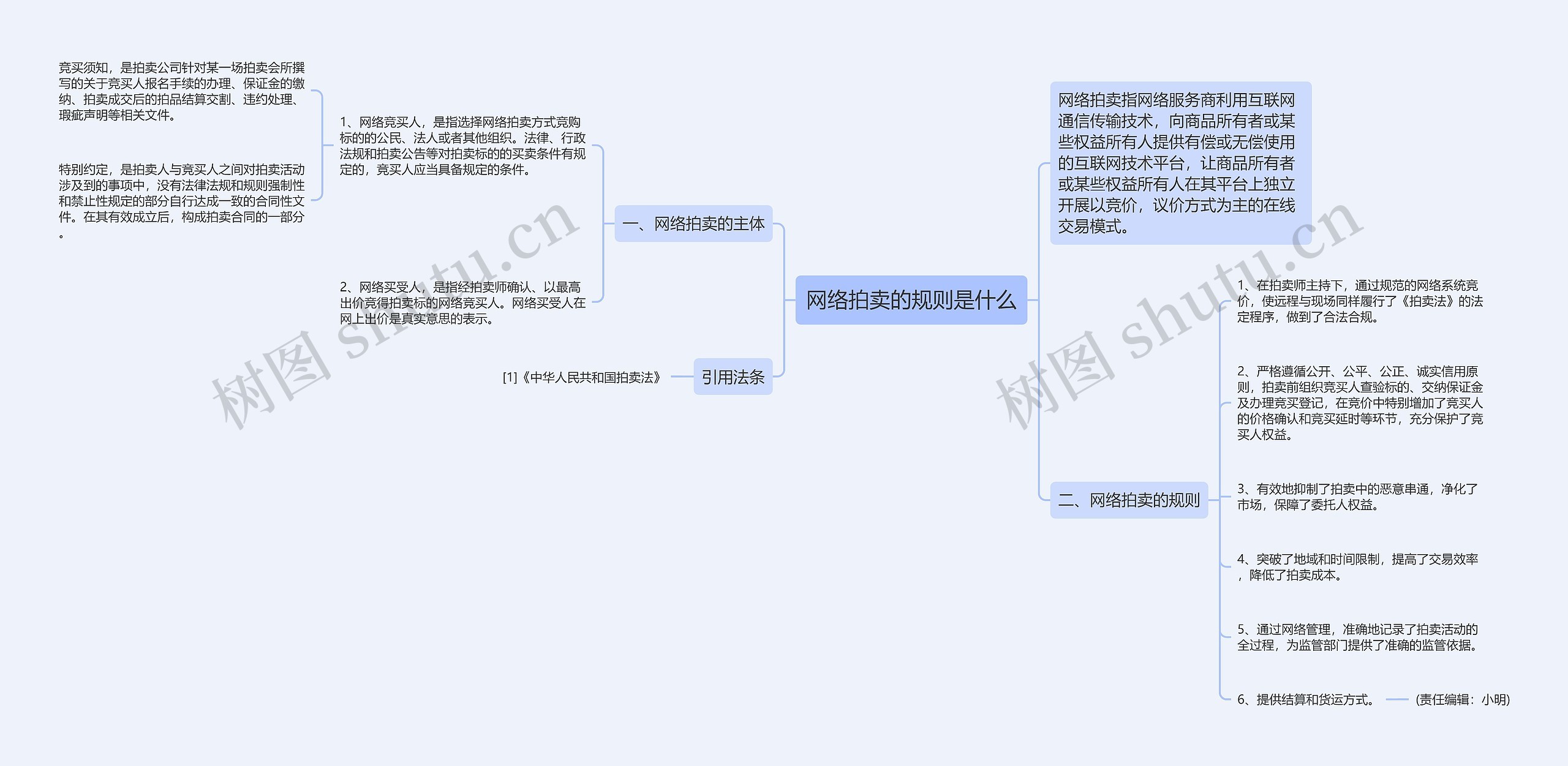 网络拍卖的规则是什么思维导图