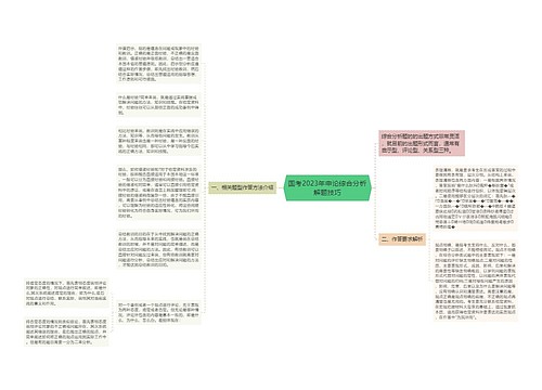 国考2023年申论综合分析解题技巧