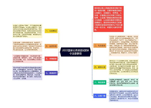 2022国家公务员面试的8个注意事项