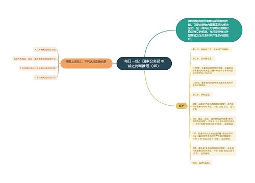 每日一练：国家公务员考试之判断推理（40）