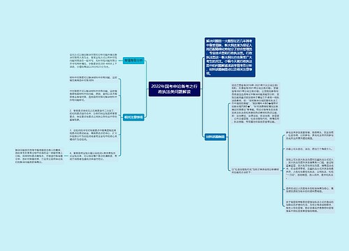 2022年国考申论备考之行政执法类问题解读