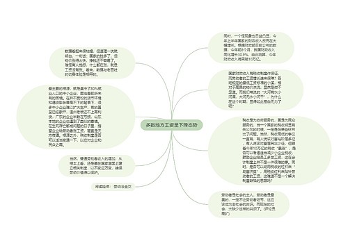 多数地方工资呈下降态势