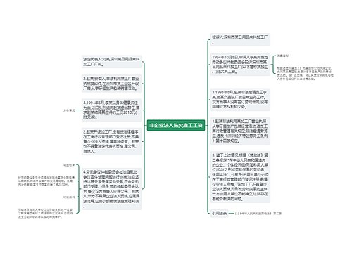 非企业法人拖欠雇工工资