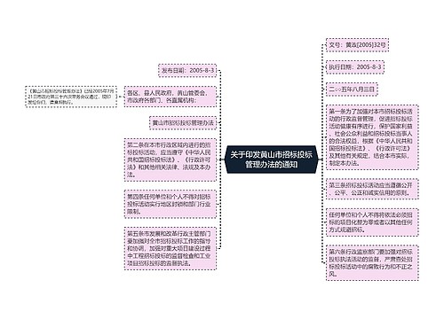 关于印发黄山市招标投标管理办法的通知