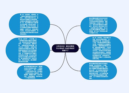 公务员申论：解决问题类怎么答的好 分类及答案呈现跑不了