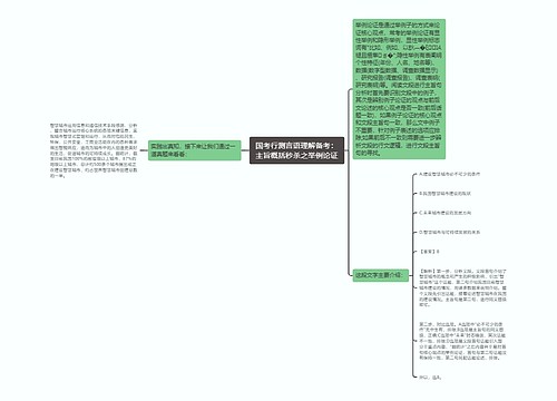 国考行测言语理解备考：主旨概括秒杀之举例论证