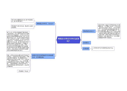 网络支付单日5000元封顶吗？
