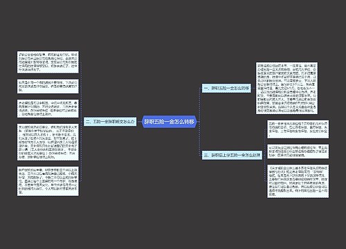 辞职五险一金怎么转移