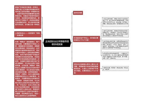 土地招标出让保障楼市双核协调发展