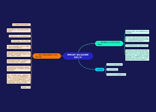 律师在新三板企业改制阶段的工作