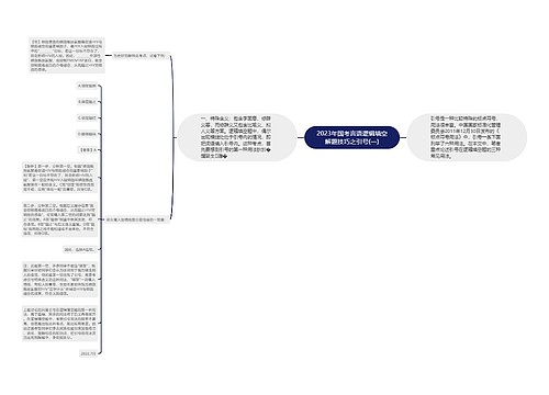 2023年国考言语逻辑填空解题技巧之引号(一)