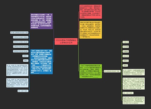 2022年国考行测逻辑填空之感情色彩运用