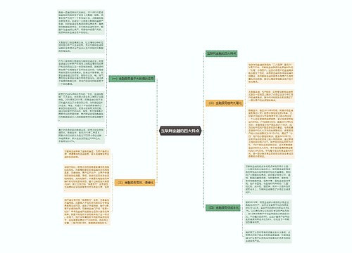 互联网金融的四大特点