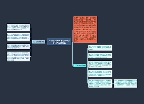 省公务员面试之无领导小组讨论面试技巧