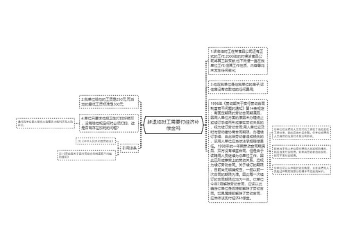 辞退临时工需要付经济补偿金吗