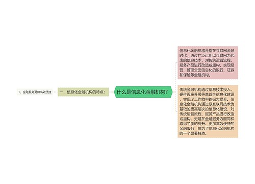 什么是信息化金融机构？