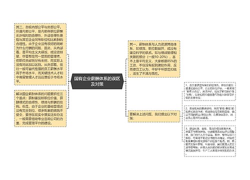 国有企业薪酬体系的误区及对策