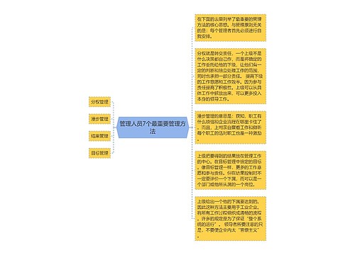 管理人员7个最重要管理方法