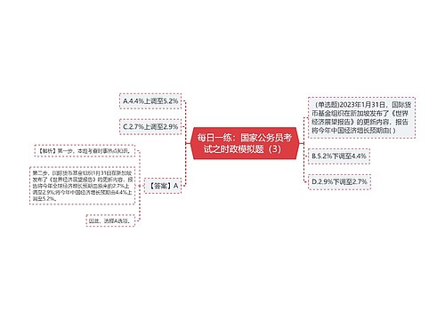 每日一练：国家公务员考试之时政模拟题（3）