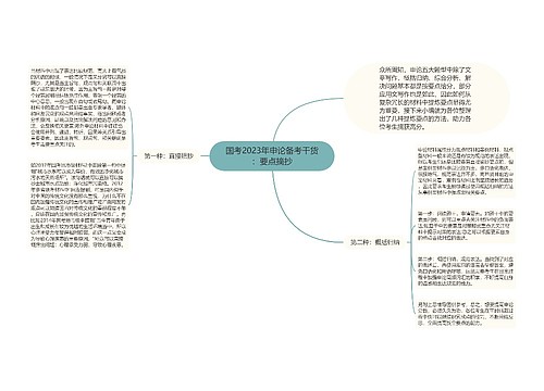 国考2023年申论备考干货：要点摘抄