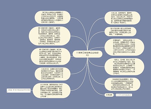 11家新三板挂牌企业完成IPO