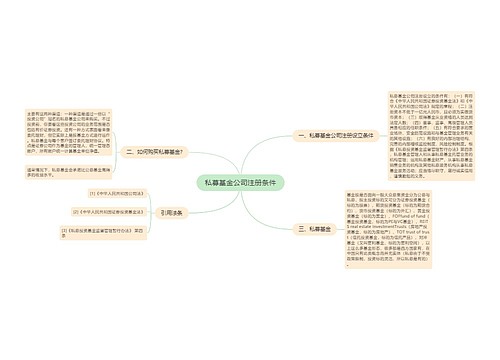 私募基金公司注册条件