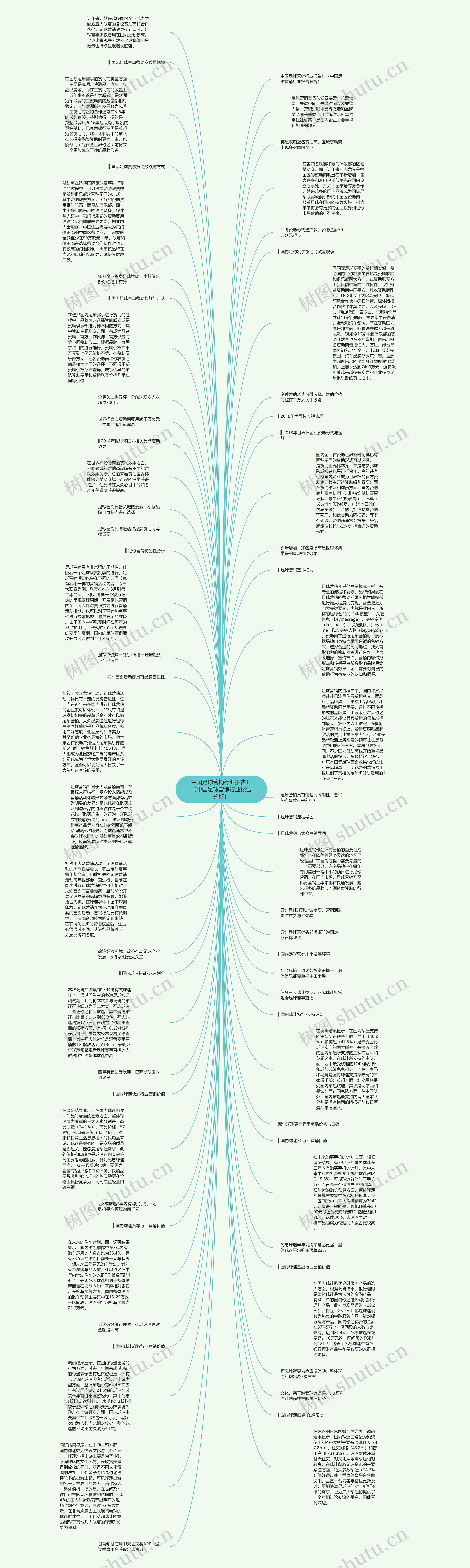 中国足球营销行业报告！（中国足球营销行业报告分析）思维导图